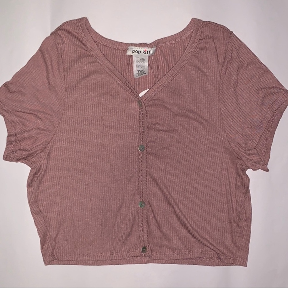 Mauve crop top -XL